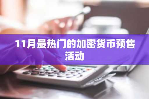11月最热门的加密货币预售活动
