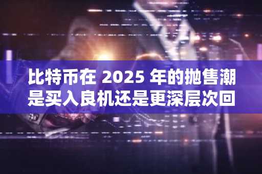 比特币在 2025 年的抛售潮是买入良机还是更深层次回调的预警？