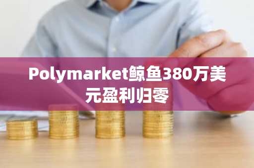 Polymarket鲸鱼380万美元盈利归零