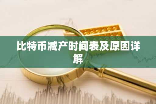 比特币减产时间表及原因详解