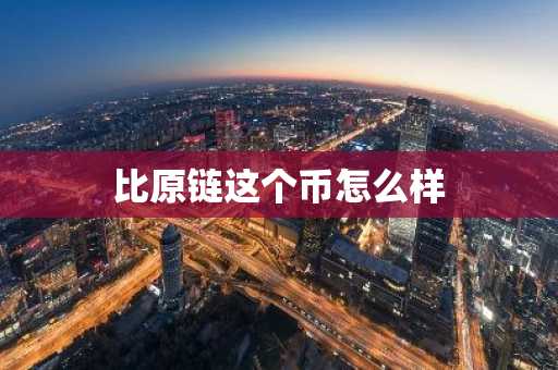 比原链这个币怎么样