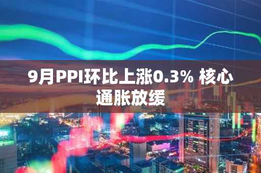 9月PPI环比上涨0.3% 核心通胀放缓