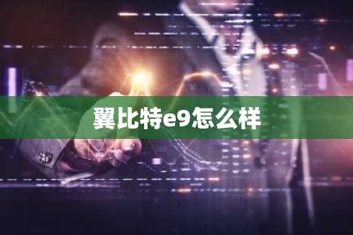翼比特e9怎么样