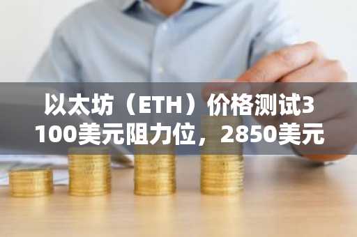 以太坊（ETH）价格测试3100美元阻力位，2850美元支撑位成关键