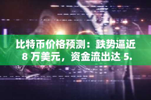 比特币价格预测：跌势逼近 8 万美元，资金流出达 5.58 亿美元