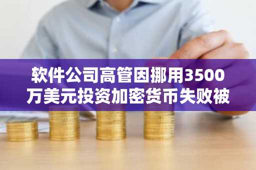 软件公司高管因挪用3500万美元投资加密货币失败被定罪