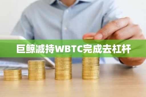 巨鲸减持WBTC完成去杠杆