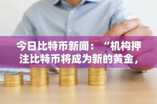 今日比特币新闻：“机构押注比特币将成为新的黄金，市场暴跌”
