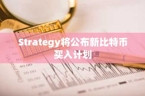 Strategy将公布新比特币买入计划