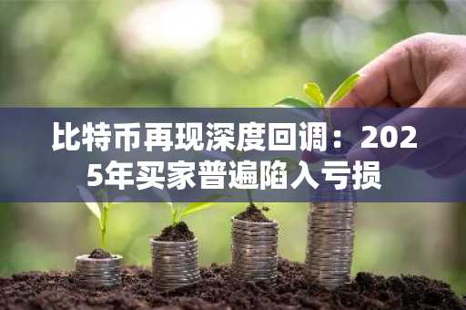 比特币再现深度回调：2025年买家普遍陷入亏损