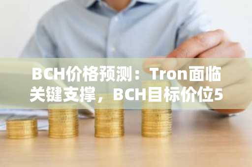 BCH价格预测：Tron面临关键支撑，BCH目标价位532美元——EV2代币预售成市场新焦点