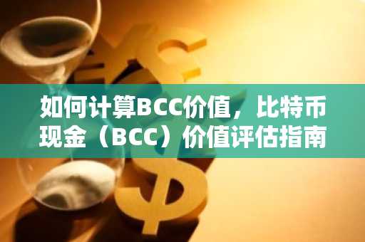 如何计算BCC价值，比特币现金（BCC）价值评估指南