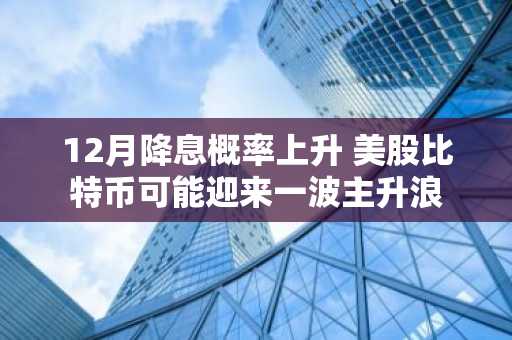 12月降息概率上升 美股比特币可能迎来一波主升浪