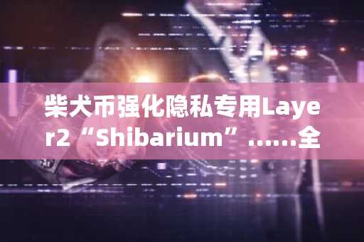 柴犬币强化隐私专用Layer2“Shibarium”……全同态加密技术将于2026年全面引入