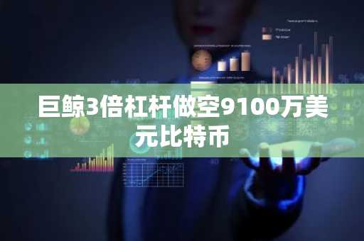 巨鲸3倍杠杆做空9100万美元比特币