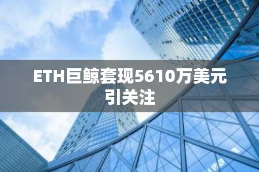 ETH巨鲸套现5610万美元引关注