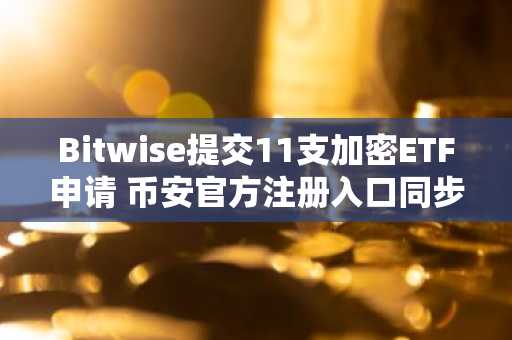 Bitwise提交11支加密ETF申请 币安官方注册入口同步开放