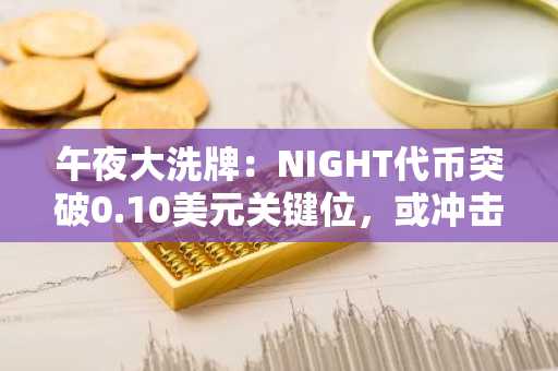 午夜大洗牌：NIGHT代币突破0.10美元关键位，或冲击市值前50榜单