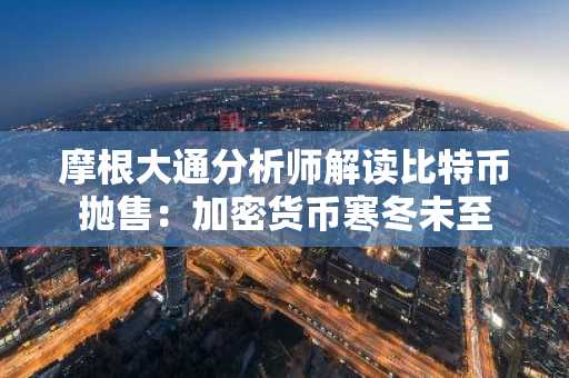 摩根大通分析师解读比特币抛售：加密货币寒冬未至