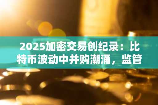 2025加密交易创纪录：比特币波动中并购潮涌，监管新政释放机构信心