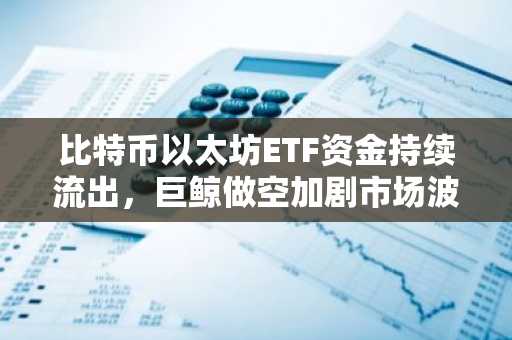 比特币以太坊ETF资金持续流出,巨鲸做空加剧市场波动