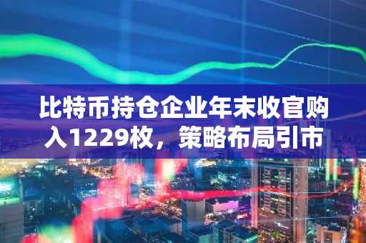 比特币持仓企业年末收官购入1229枚，策略布局引市场关注