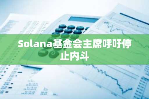 Solana基金会主席呼吁停止内斗
