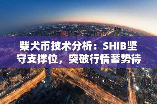 柴犬币技术分析：SHIB坚守支撑位，突破行情蓄势待发