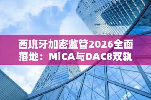 西班牙加密监管2026全面落地：MiCA与DAC8双轨并行