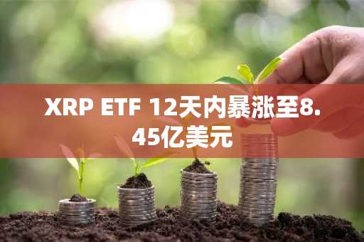 XRP ETF 12天内暴涨至8.45亿美元