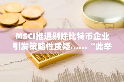 MSCI推进剔除比特币企业引发策略性质疑……“此举实为歧视加密货币政策”