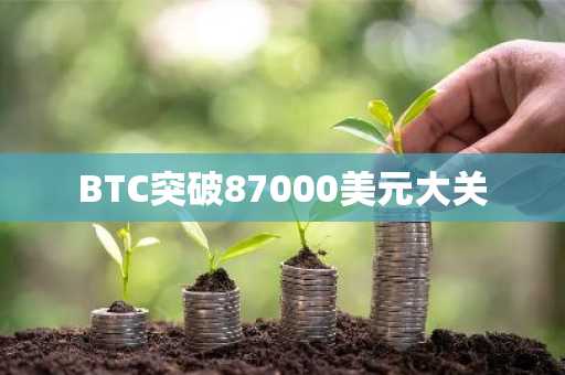 BTC突破87000美元大关