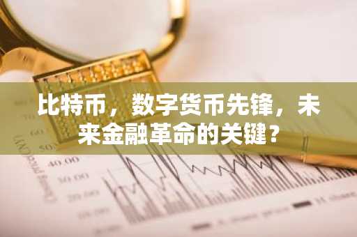 比特币，数字货币先锋，未来金融革命的关键？
