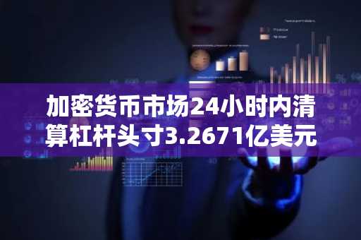 加密货币市场24小时内清算杠杆头寸3.2671亿美元