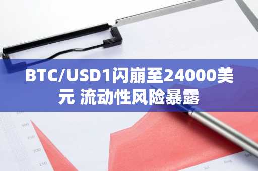 BTC/USD1闪崩至24000美元 流动性风险暴露