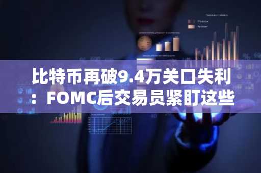 比特币再破9.4万关口失利：FOMC后交易员紧盯这些关键价位