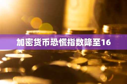 加密货币恐慌指数降至16