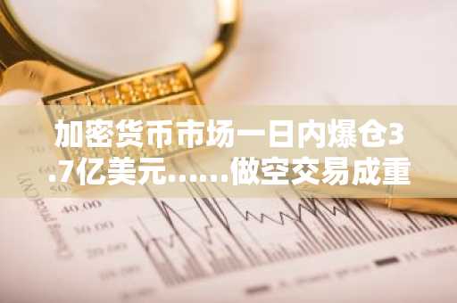 加密货币市场一日内爆仓3.7亿美元……做空交易成重灾区