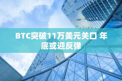 BTC突破11万美元关口 年底或迎反弹