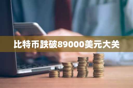 比特币跌破89000美元大关