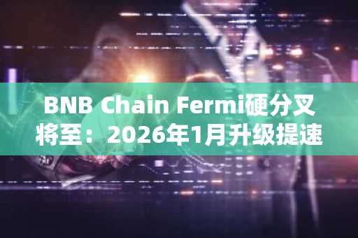 BNB Chain Fermi硬分叉将至：2026年1月升级提速