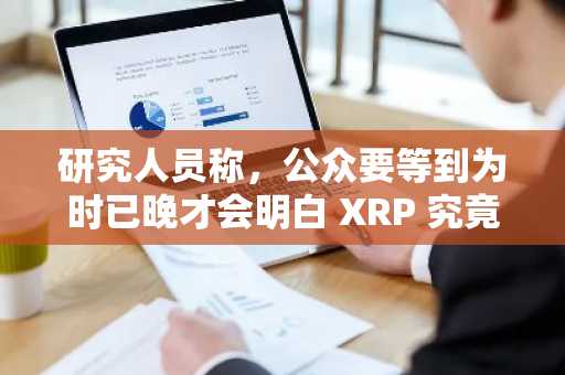 研究人员称，公众要等到为时已晚才会明白 XRP 究竟发生了什么
