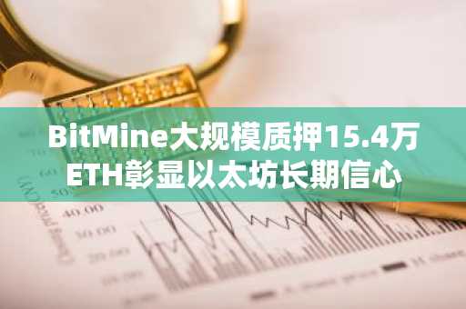 BitMine大规模质押15.4万ETH彰显以太坊长期信心