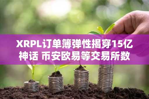 XRPL订单簿弹性揭穿15亿神话 币安欧易等交易所数据验证