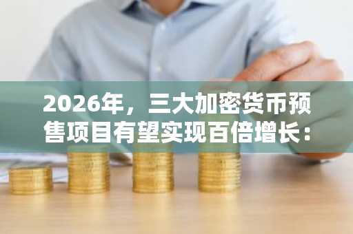2026年，三大加密货币预售项目有望实现百倍增长：IPO Genie 领跑。