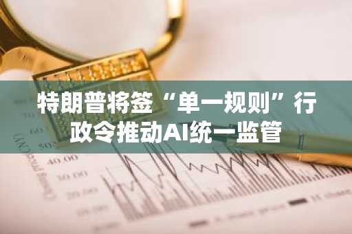 特朗普将签“单一规则”行政令推动AI统一监管