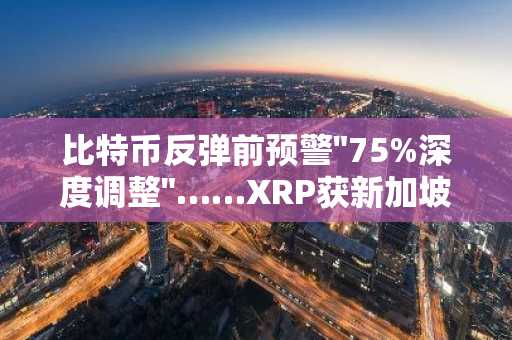 比特币反弹前预警"75%深度调整"……XRP获新加坡牌照扩容