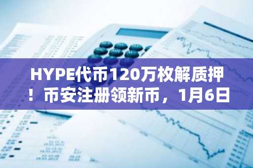 HYPE代币120万枚解质押！币安注册领新币，1月6日锁定市场焦点