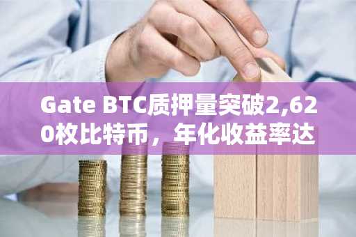 Gate BTC质押量突破2,620枚比特币，年化收益率达9.99%