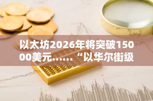 以太坊2026年将突破15000美元……“以华尔街级基础设施进军主流市场”